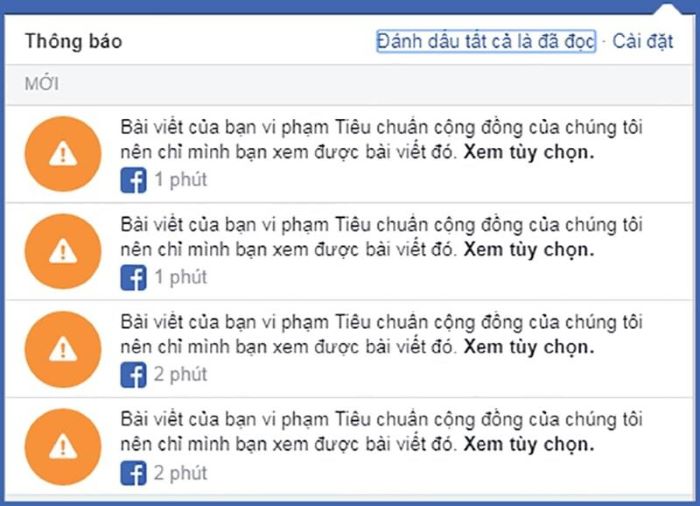 Nguyên nhân Facebook bị vô hiệu hóa