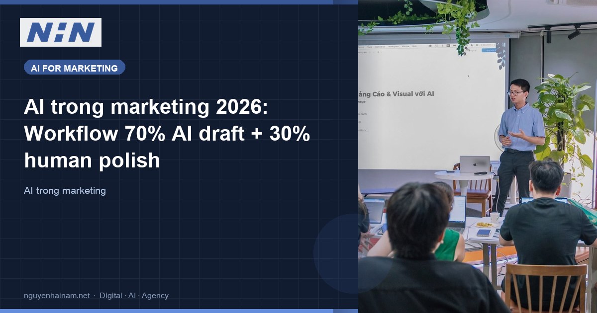 AI in Marketing 2026: A 70% AI Draft + 30% Human Polish Workflow