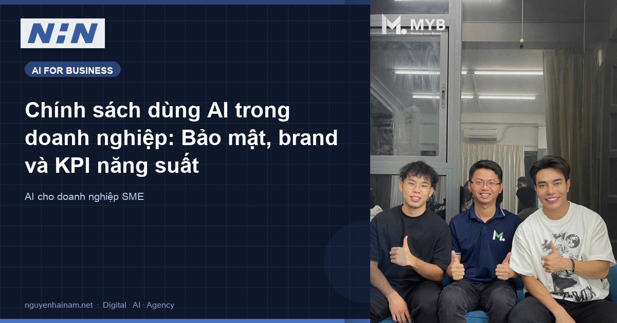 Enterprise AI Usage Policy for SMEs: Security, Brand, and Productivity KPIs